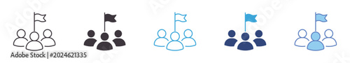 Community Leadership Icon Set , team management symbols, group organization icons, leadership guidance, and collaboration vector icons.
