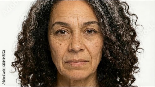 Changes in protein and cellular structure shown during the aging process of a woman - timelapse