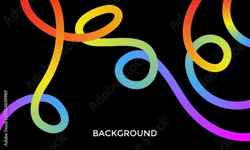 Vibrant rainbow gradient lines background