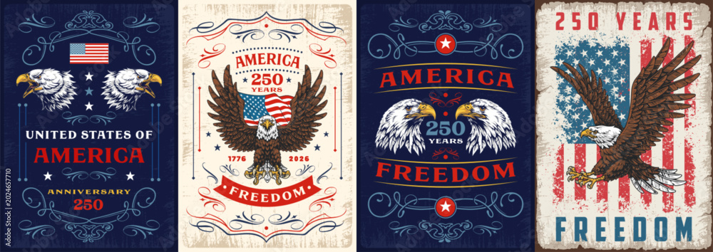 Fototapeta premium 250 years of america