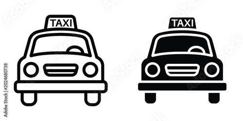 Bild auf Leinwand Taxi icon design illustration drawings