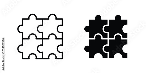 Foto Puzzle piece icon for mobile apps and websites.