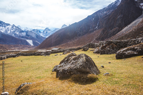 Place near the Perice village. Sagarmatha national park, Nepal