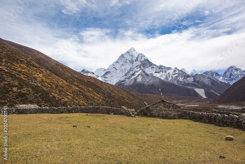 Stone building near the Perice village. Nepal