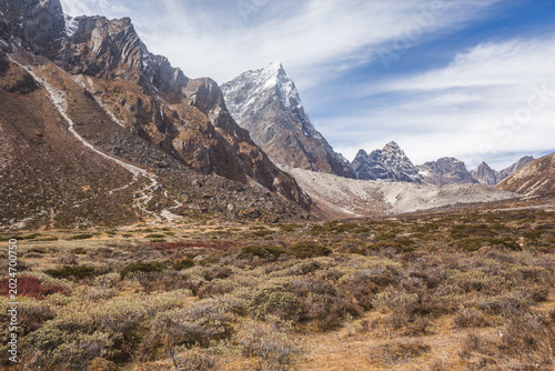 Way to Everest base camp. Sagarmatha national park, Nepal