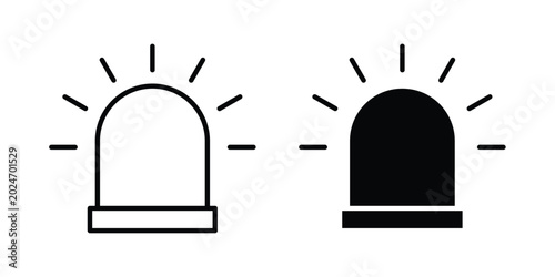 Fotografía Siren icon for mobile apps and websites.
