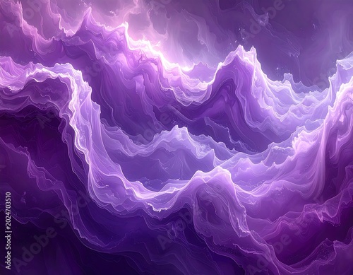 Ethereal purple nebula, glowing clouds, cosmic abstract