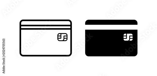 Photos Credit Card Icons, Debit Card Vector Graphics, Payment Card Symbols, Financial T