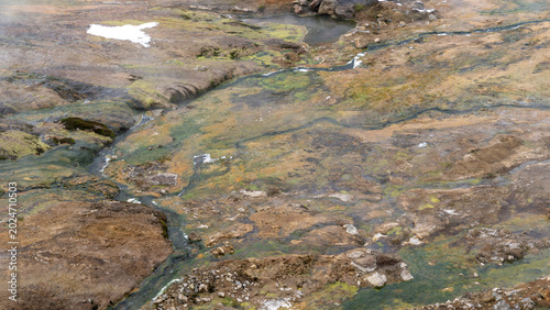 Bild auf Leinwand Changbai Mountain hot spring