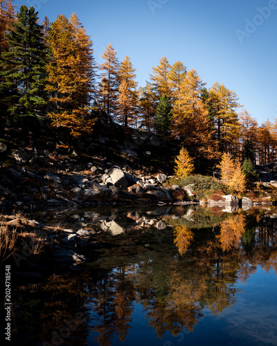 Tableau sur toile Lago d' Arpy