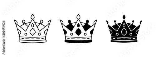Canvastavla Royal Crowns Collection, Regal Symbols, Royalty Icons, Monarch Symbols, Heraldic