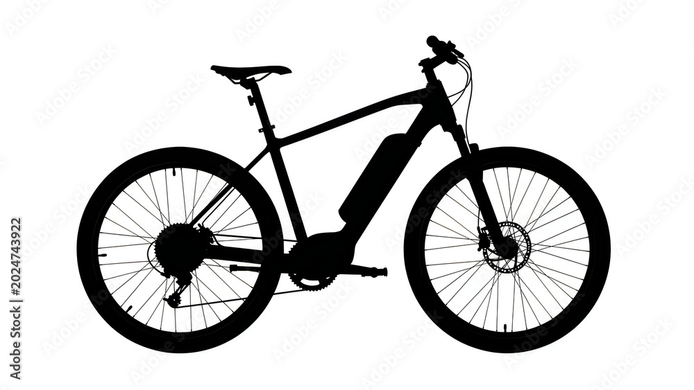 Fototapeta premium Electric bicycle, e-bike, bike, cycling, transportation, vehicle