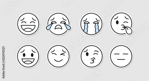 Fotografía Emoji icons collection of emotions