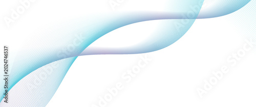 Modern abstract glowing wave lines on white background. Vector EPS 10