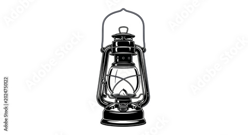 Photos Vintage Oil Lantern Vector Illustration
