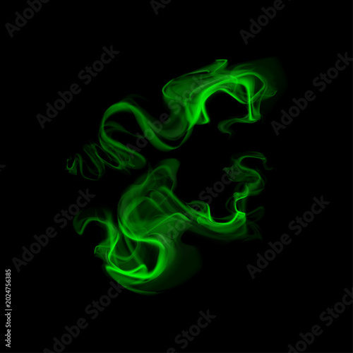 Green Abstract Smoke Light Effect Vector Background,green smoke, abstract smoke