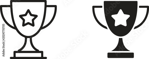 фотографія Minimalist light bulb icon set with thin line art and solid silhouettes for creative ideas brain storming intelligence and innovation concept branding
