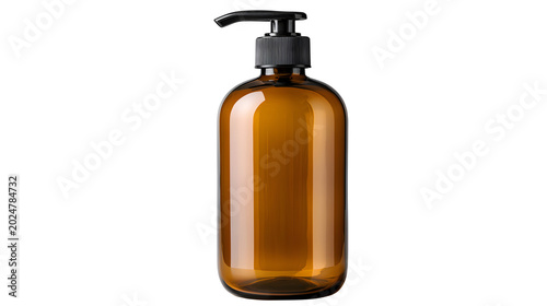 liquid soap dispenser pump bottle isolated on white background