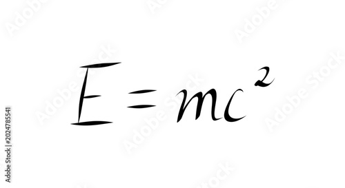 Fotografie General Relativity Formula Illustrating Spacetime Curvature and Gravitational Ef
