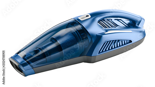 modern handheld vacuum cleaner isolated on white background