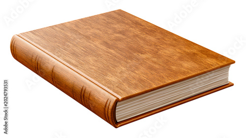 premium hardcover journal with textured cover isolated on white background