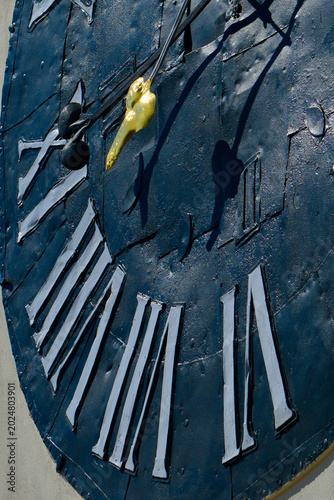 Foto Old clock tower detail, Novi Sad, Vojvodina, Serbia,