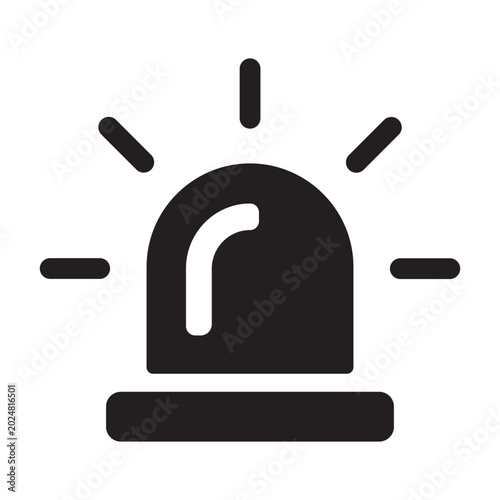 Emergency Security Siren Icon