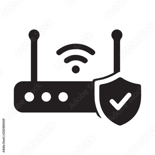 Secure WiFi Network Protection Icon