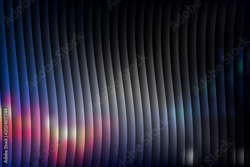 Abstract background featuring vertical wavy lines with pink and blue glowing light accents