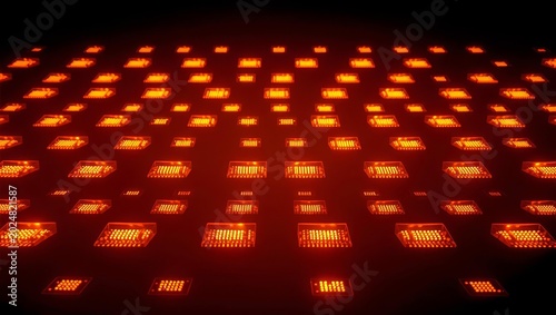 Rolling blackout concept abstract sequential power outage for energy crisis reports