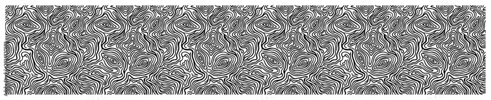 Fototapeta premium Organic wavy lines and topographical texture pattern in abstract liquid style
