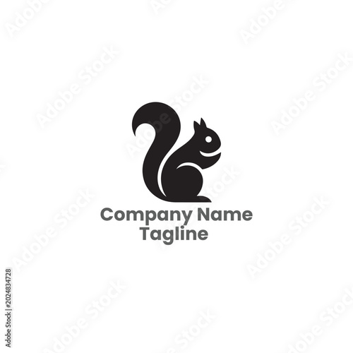 Squirrel Logo Template
