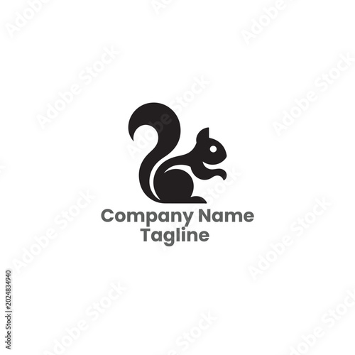 Squirrel Logo Template