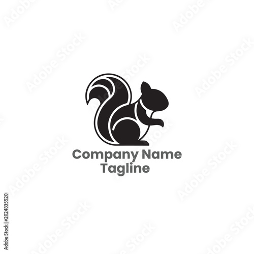 Squirrel Logo Template