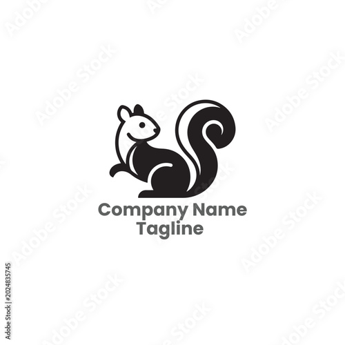 Squirrel Logo Template