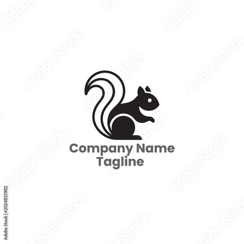 Squirrel Logo Template