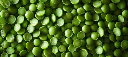 Close Up of Textured Pile of Green Dried Peas, Natural Organic Vegetable Grain for Cooking Use