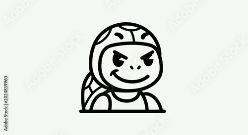 Cartoon turtle character illustration