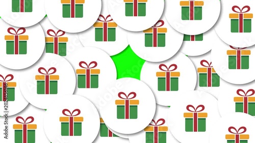 Gift Box Transition Animation on Green Screen | Surprise Present Overlay Motion Background