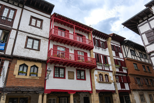 Medieval Walled Old Town of Hondarribia, Historic Architecture, Basque Country, Spain