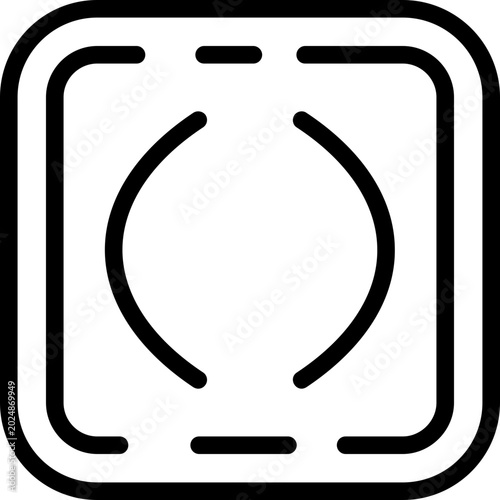 Obraz na płótnie Brackets round Icon