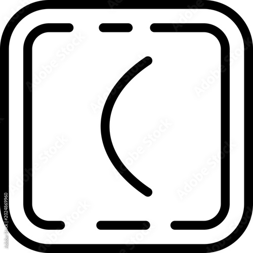 Fotografie Bracket round Icon