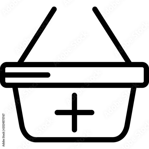 Photos Basket shooping plus Icon