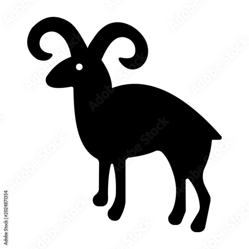 Photos Ram Icon Black Silhouette Vector Illustration