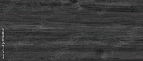 Dark Black Wood Texture Background with Horizontal Timber Grain, Rustic Hardwood Surface and Elegant Wooden Pattern Design