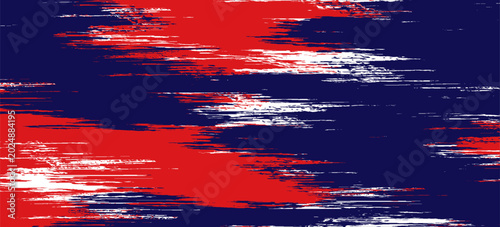 Navy blue brush background. Blue ink splash on backdrop. Brush stroke background for wallpaper, paint splatter template, dirt banner, watercolor design, dirty texture. Trendy brush background, vector