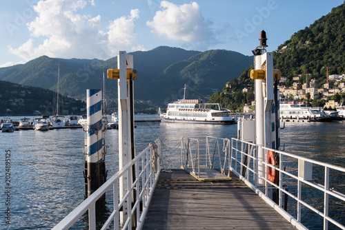 Docks in Como, Italy