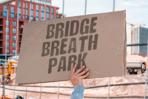 Konstfotografi "Bridge Breath Park" Aging bridges bad air and ticketed parks signal withdrawal from public goods