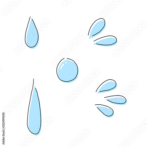 汗のイラストセット