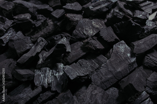 Obraz na płótnie the background is made of pieces of charcoal
